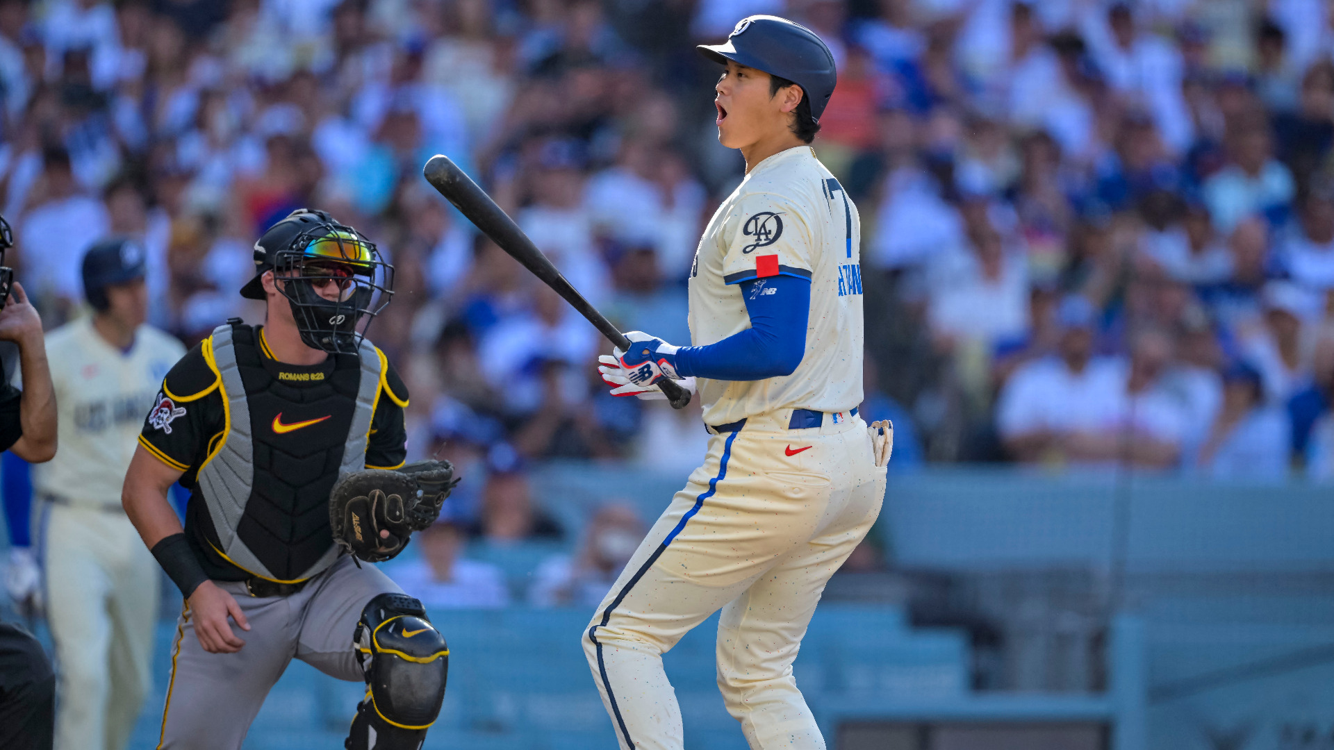 Video thumbnail for Ohtani's Role for Dodgers: Pitching vs. Batting in Postseason