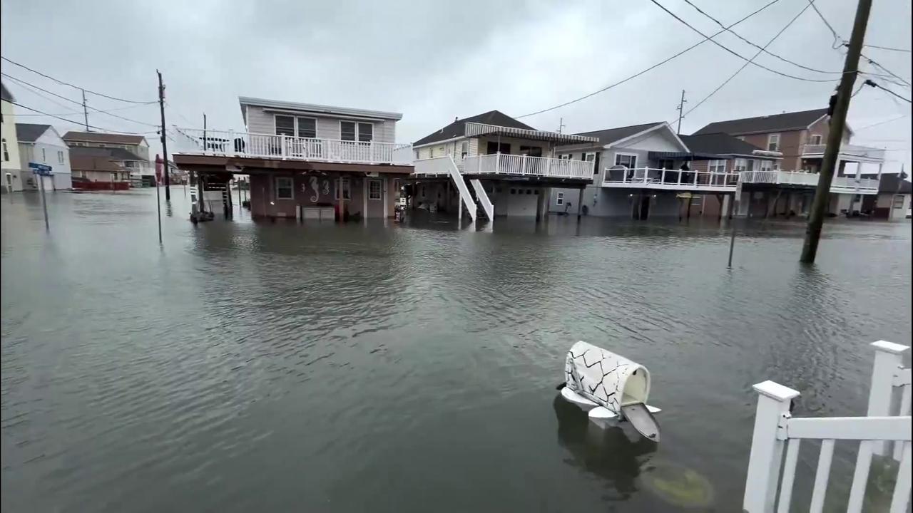 Video thumbnail for US Weather: New Jersey Flooding Following Nor'easter.