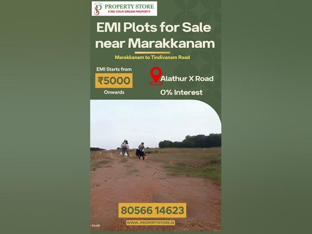 Video thumbnail for ₹5000/- EMI Plots for sale near Marakkanam @ Alathur X Road | 0% Interest #investmentproperty