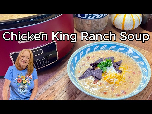 Video thumbnail for Crockpot KING RANCH CHICKEN SOUP