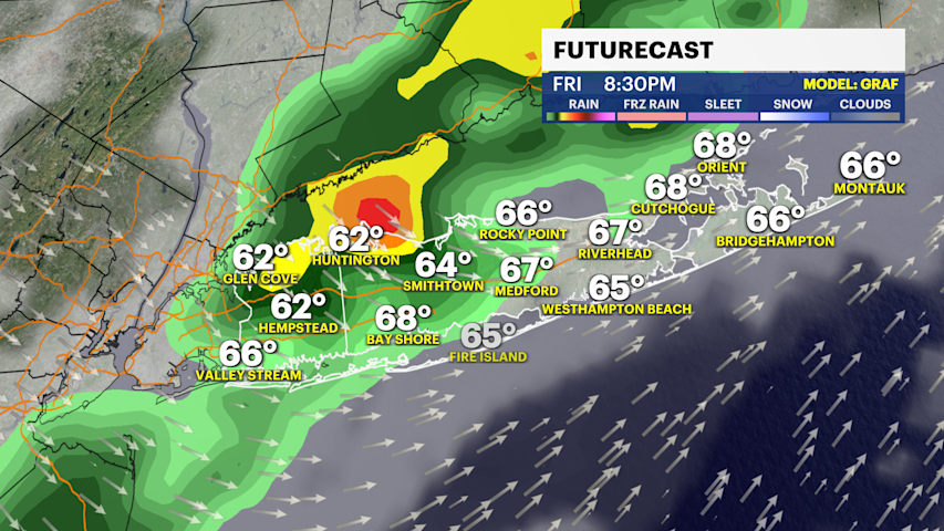 Video thumbnail for Showers and a gusty evening storm chance Friday lead into a much chillier weekend