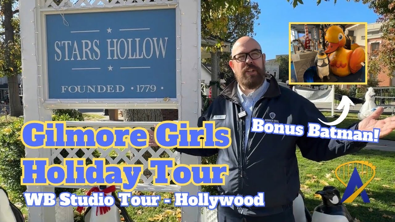 Video thumbnail for Behind the Scenes Gilmore Girls Holidays Made Here at WB Studio Tour Hollywood with Scott Patterson