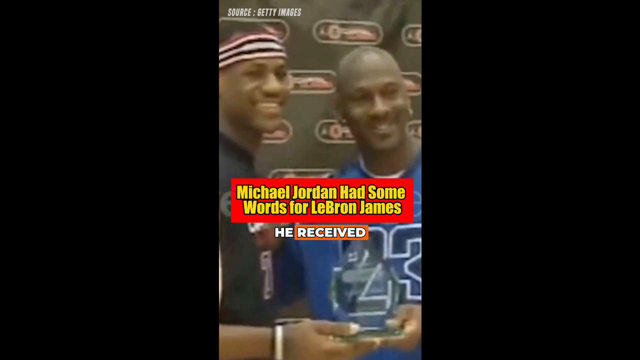 Video thumbnail for Rare Clip Shows Michael Jordan’s First Conversation With LeBron James Going Viral Again