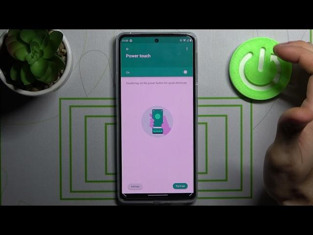 Video thumbnail for How to Customize Power Touch in MOTOROLA Edge 20 – Power Touch Options