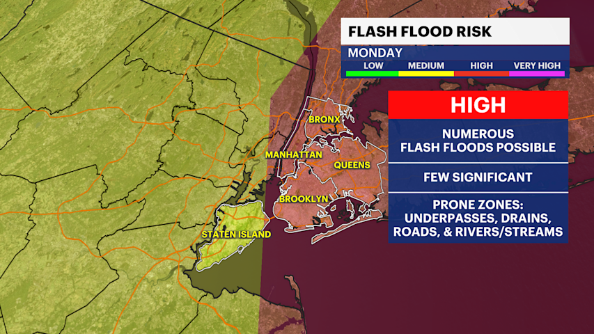 Video thumbnail for STORM WATCH: Flooding and torrential rainfall concerns for the Bronx