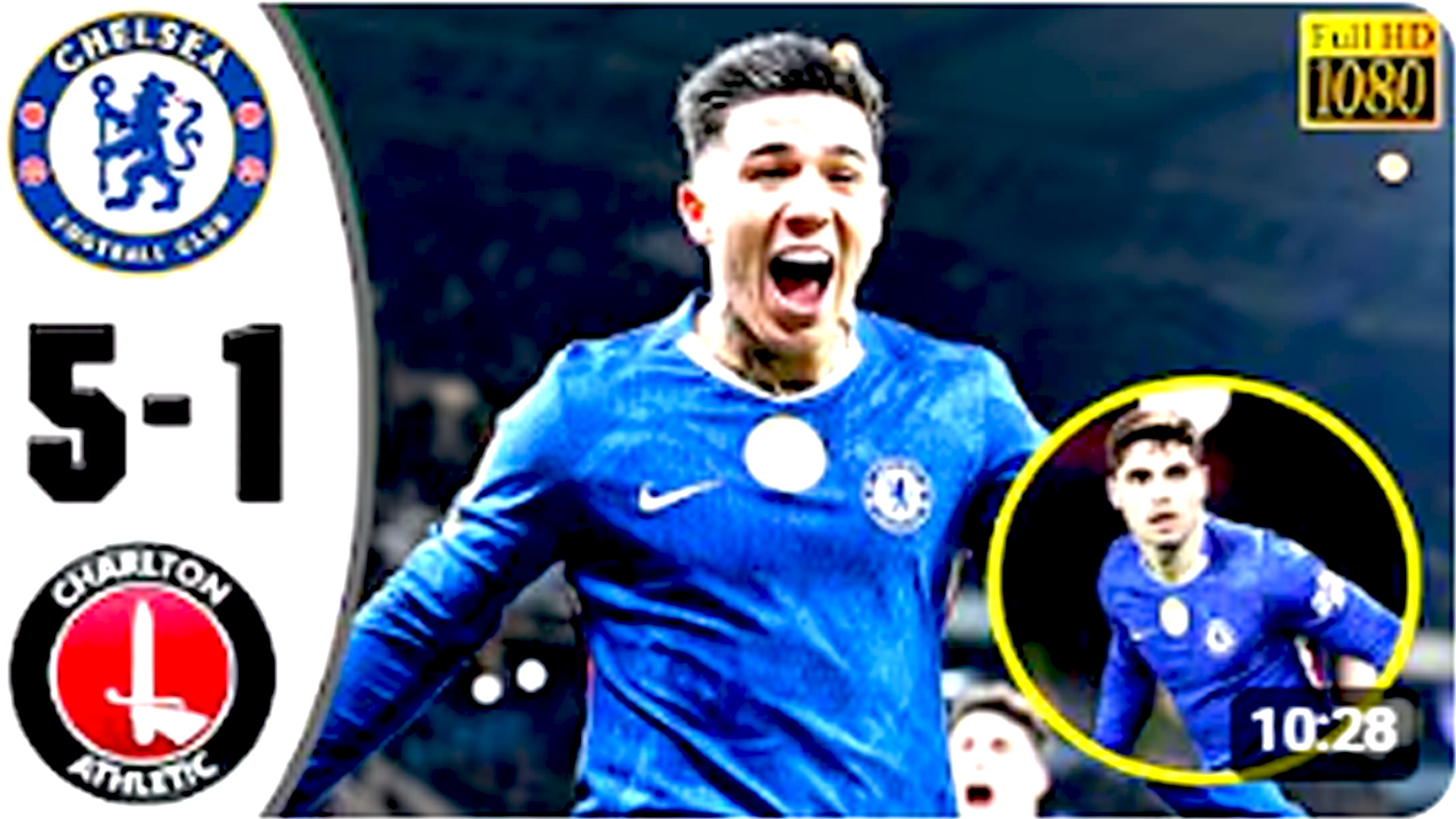 Video thumbnail for Chelsea vs Charlton Athletic 5 -1   All Goals   Highlights 🔥 FA Cup 2026 🔥 Enzo Fernández Goal