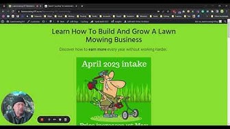 Video thumbnail for Start & Grow a Highly Profitable Lawn Mowing Business With Lawnmowing101