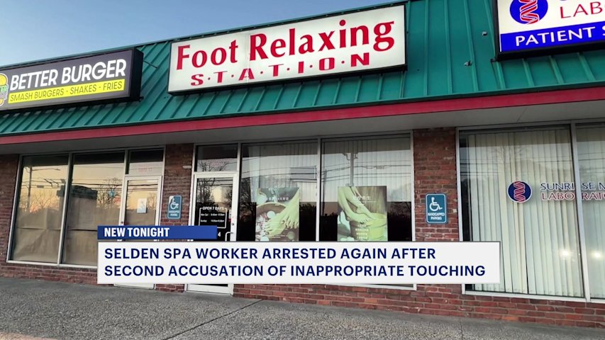 Video thumbnail for Selden spa worker arrested again, accused of forcibly touching a second woman
