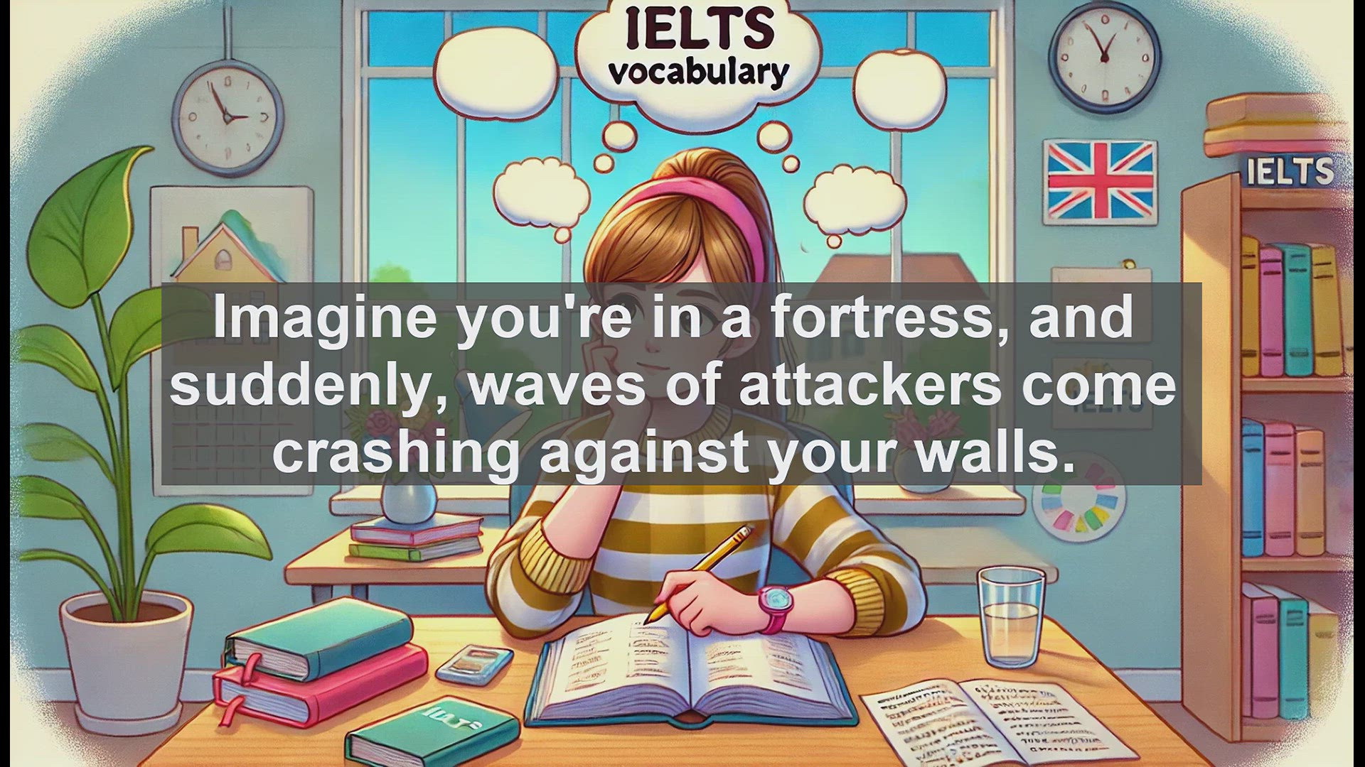 'Video thumbnail for 2000 Must Know IELTS 9.0 Vocabulary - Mastering 'Assail': Boost Your IELTS Score with This Powerful Verb'