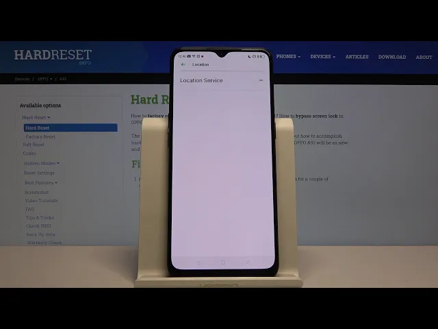 Video thumbnail for How to Turn On / Off Location in OPPO A91?