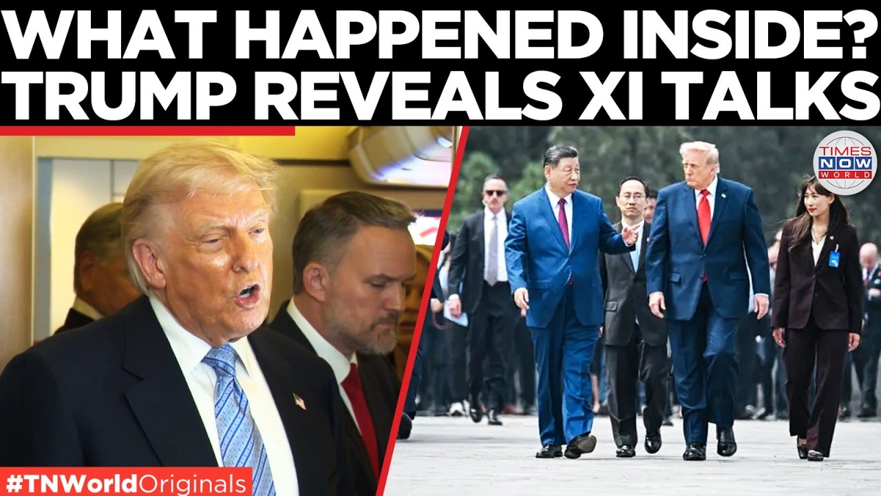 Video thumbnail for WATCH: Trump Accuses Media of "Treason" During Tense Air Force One Briefing | Times Now World