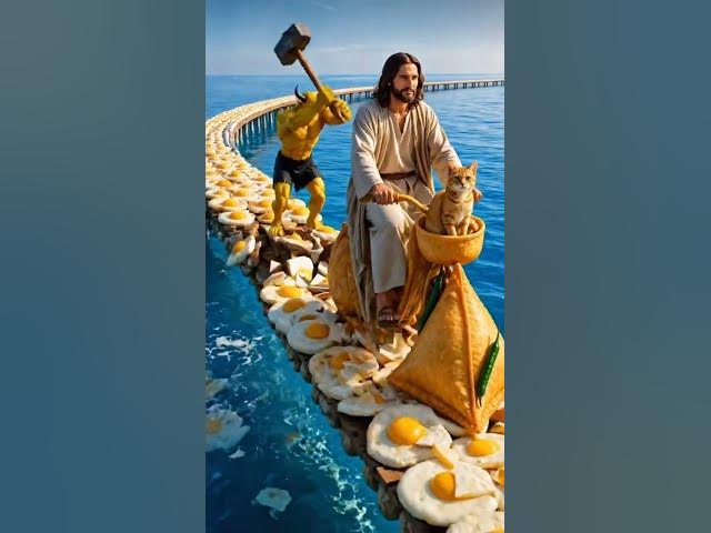 Video thumbnail for Jesus walk the egg☺️ #amen #jesus #oraçãoforte #oraçaodamanhã #oraçãodanoite #oraçãododia #shorts