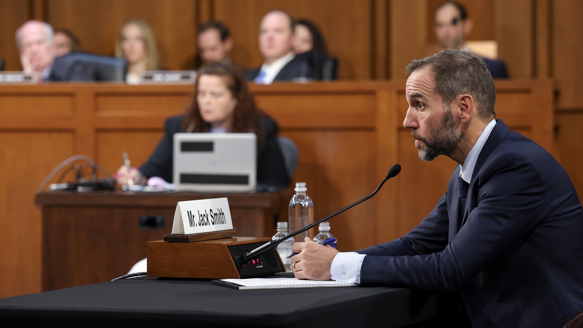 Video thumbnail for Jack Smith defends Trump prosecutions, says he ‘will not be silenced’