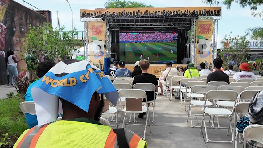 Video thumbnail for World Cup watch party brings Brownsville together