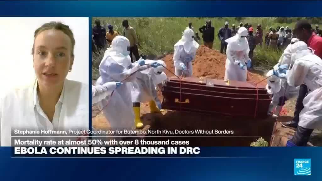 Video thumbnail for Ebola a 'terrifying disease': Conflict-ravaged DRC faces overburdened healthcare system