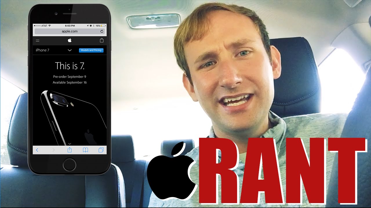 Video thumbnail for IPHONE 7 RANT | WHY APPLE SUCKS