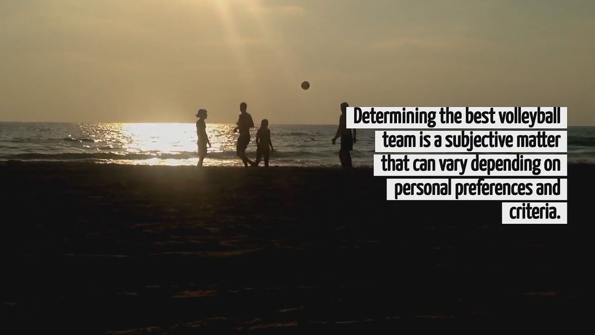 Video thumbnail for What Is The Best Volleyball Team