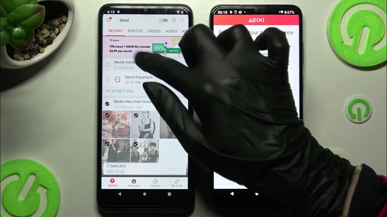 Video thumbnail for Transfer Files From T-MOBILE Revvl 6 To An Android Device {Send Anywhere}