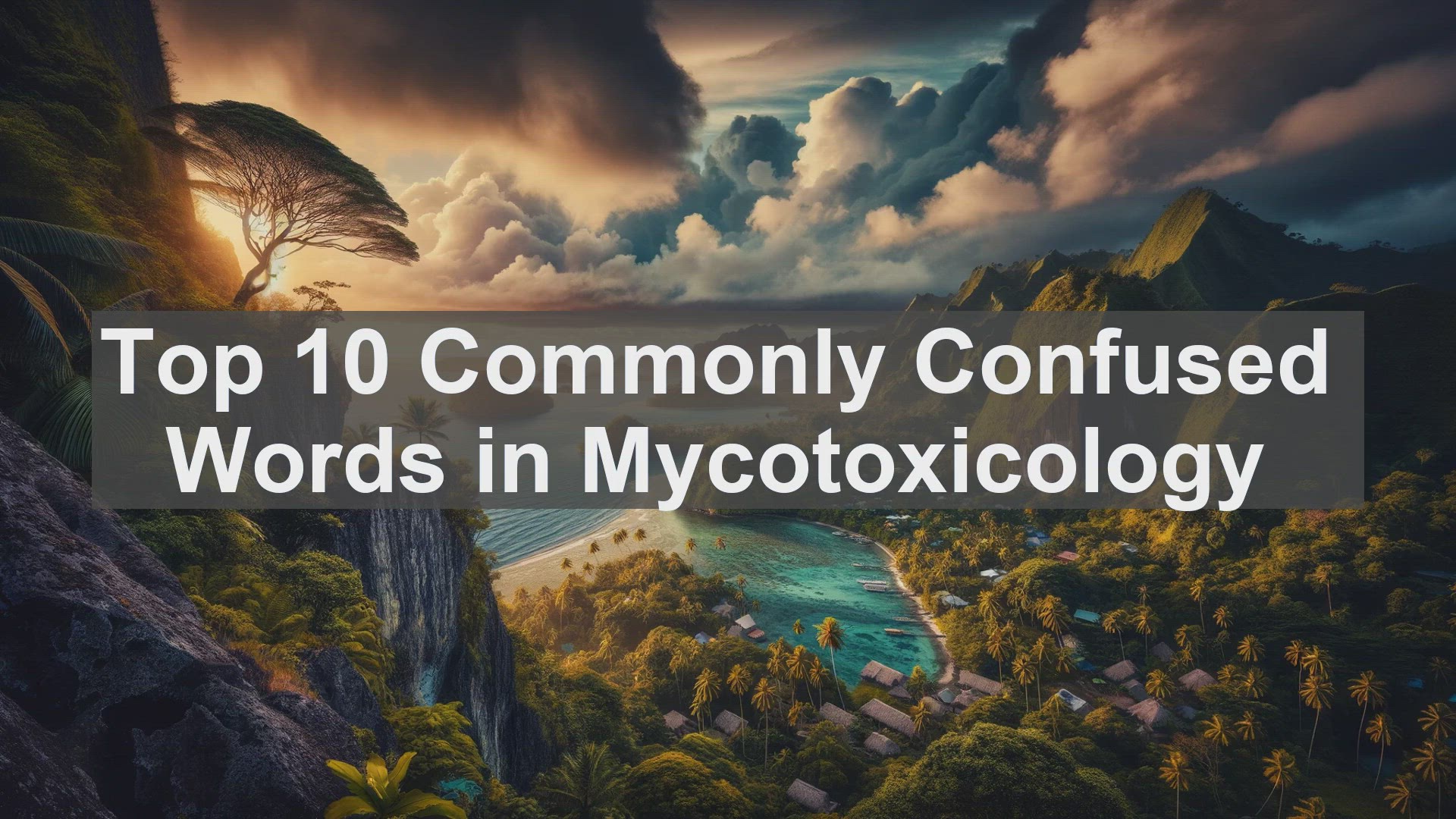 'Video thumbnail for Top 10 Commonly Confused Words in Mycotoxicology'