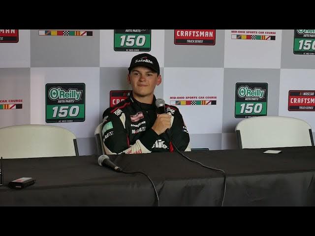 Video thumbnail for Hear from Corey Heim after his pole winner run at Mid-Ohio