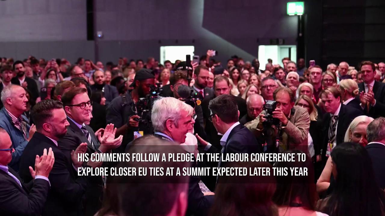 Video thumbnail for Burnham Says Rejoining EU Is Among Options For UK.