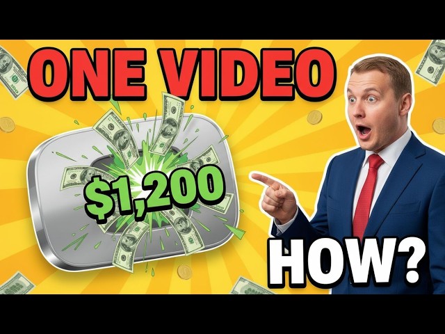 Video thumbnail for Affiliate Marketing Secrets: How I Made $1,200 with Just One Video!