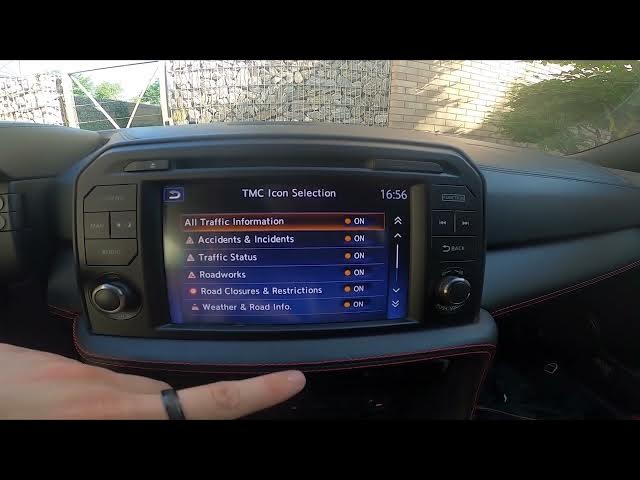 Video thumbnail for How to Manage TMC Traffic Information Settings in Navigation for Nissan GT-R R35 ( 2007 - now )
