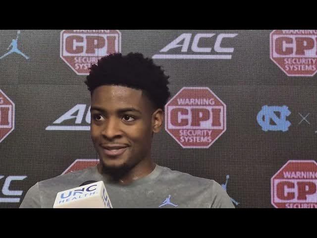 Video thumbnail for #UNC guard Jaydon Young press conference