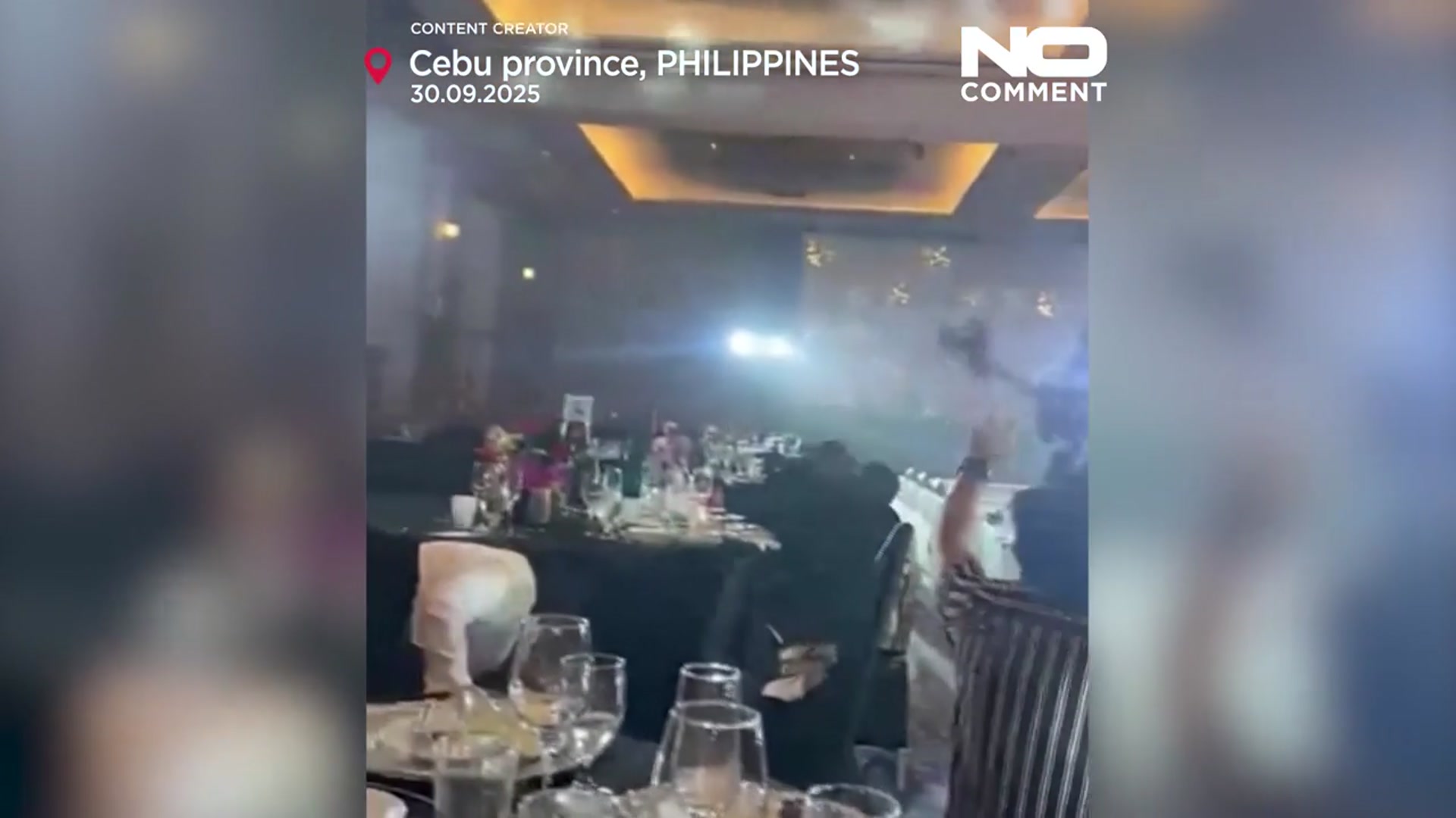 'Video thumbnail for Strong earthquake shakes central Philippines and triggers local tsunami warning'