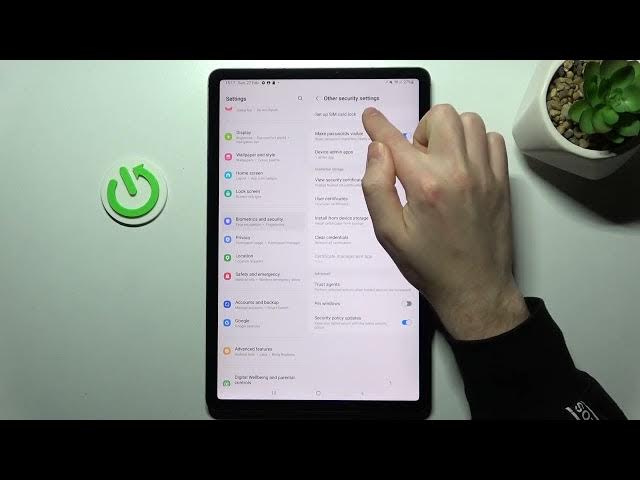 Video thumbnail for How to Lock SIM Card with SIM PIN in Samsung Galaxy Tab S8 - Set SIM PIN