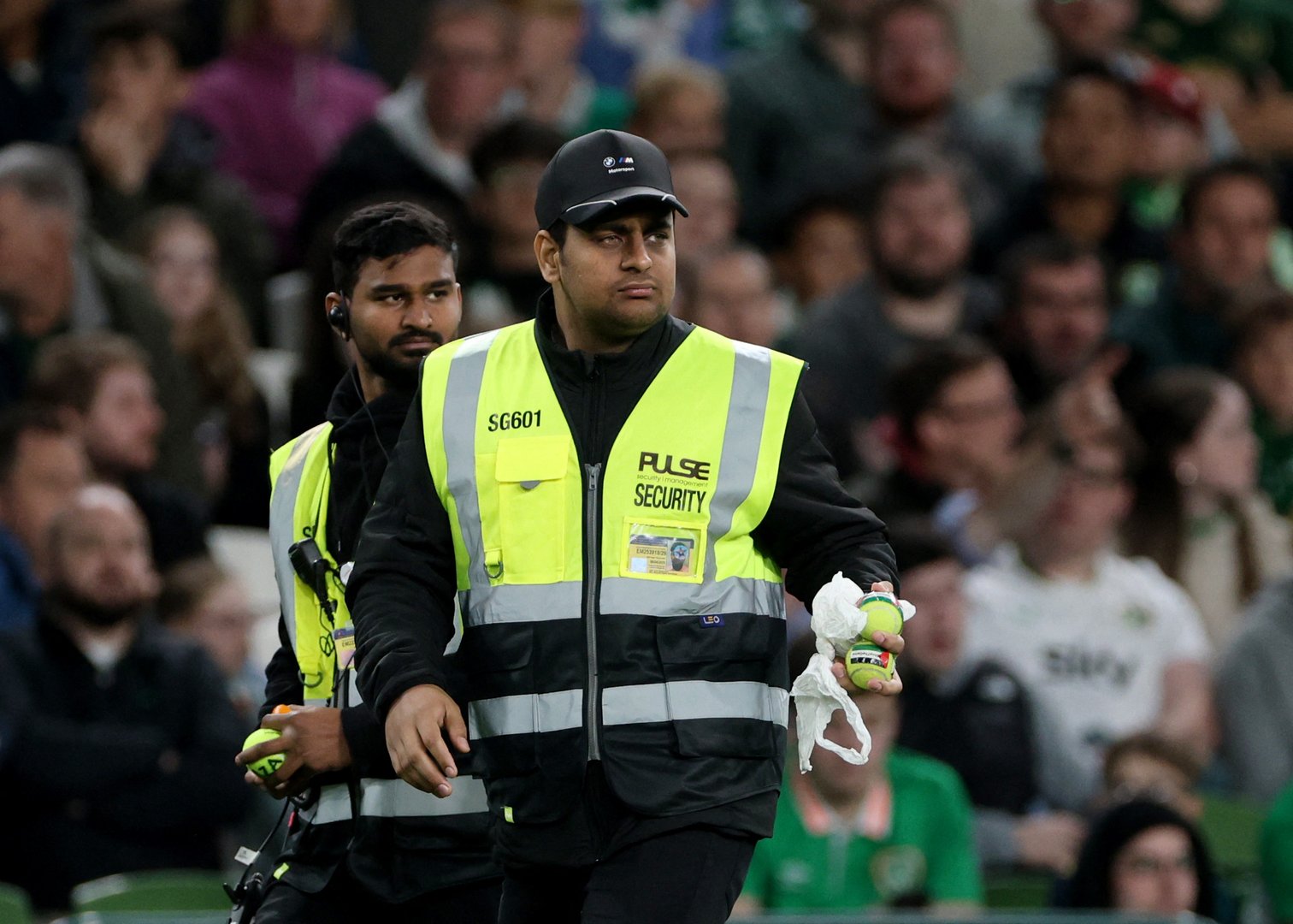 Video thumbnail for Protests disrupt Ireland football match with ‘Palestine tennis balls’
