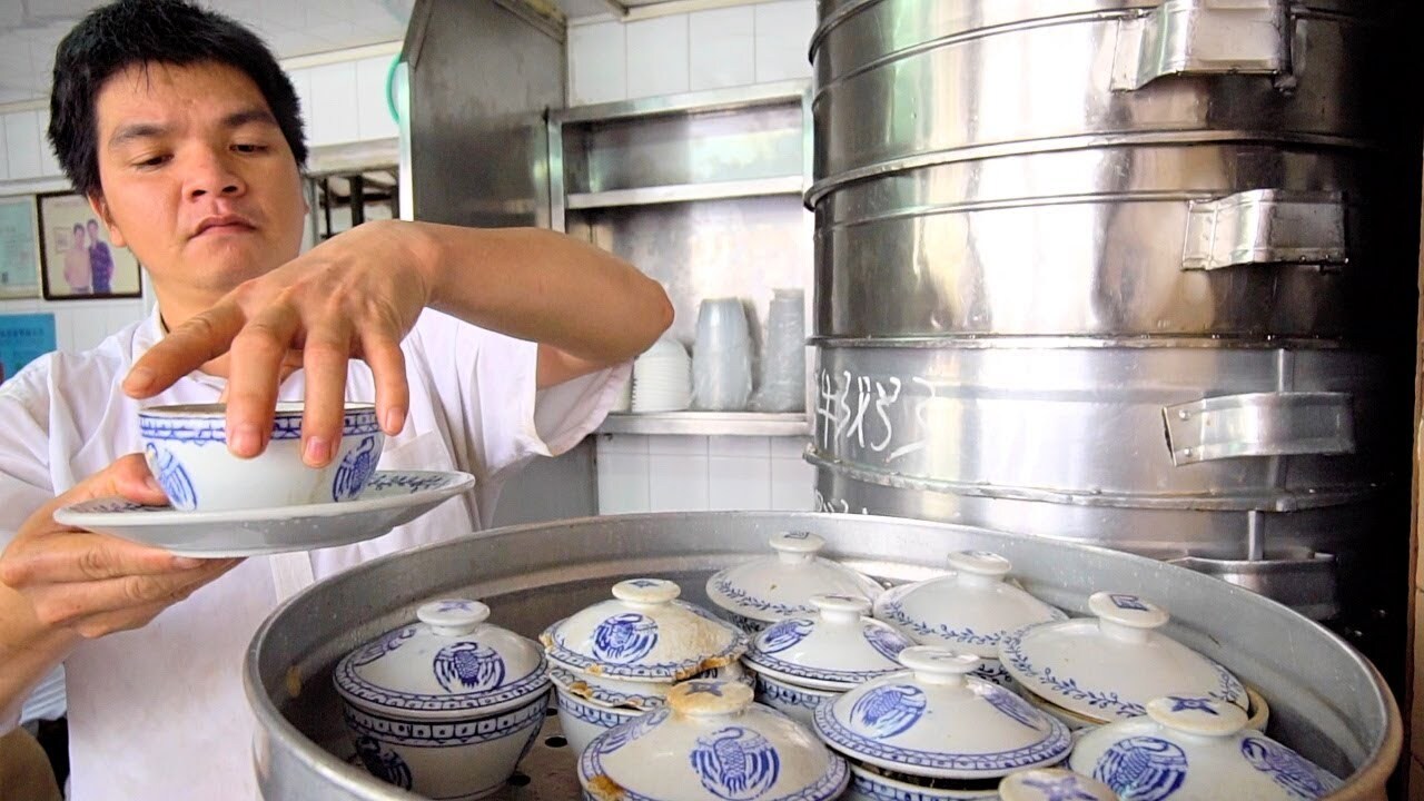 'Video thumbnail for Chinese STREET FOOD of YOUR DREAMS in GUANGZHOU, China! BEST Cantonese Street Food + SPICY NOODLES'