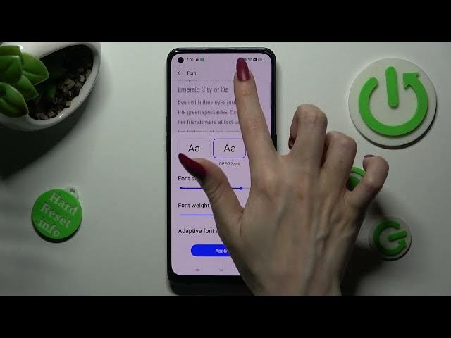 Video thumbnail for OPPO Reno 8T Change Font Style / Set Up Font Style