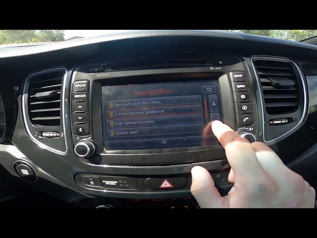 Video thumbnail for How to Find and Manage Navigation Settings in Kia Carens IV ( 2013 – 2018 ) - Manage Navigation