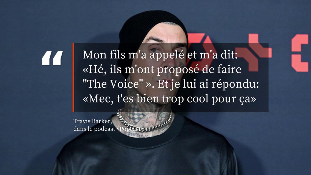 Video thumbnail for Travis Barker a dissuadé son fils de participer à «The Voice» et voici pourquoi.