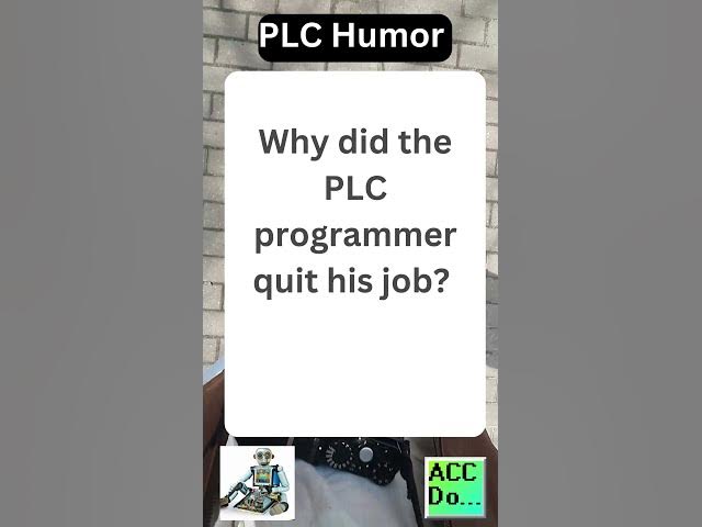 'Video thumbnail for PLC programmer quit his job...'