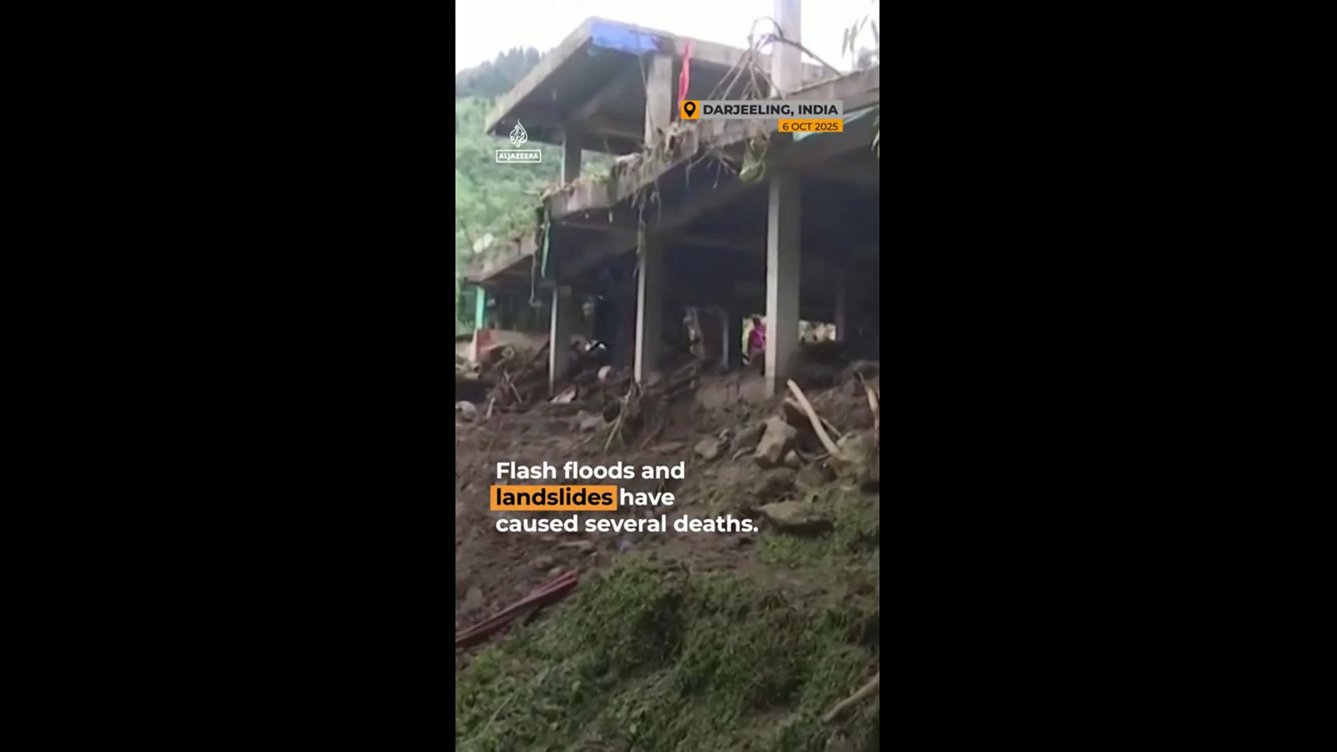 'Video thumbnail for Dozens killed in flash flooding and landslides in Nepal and India'