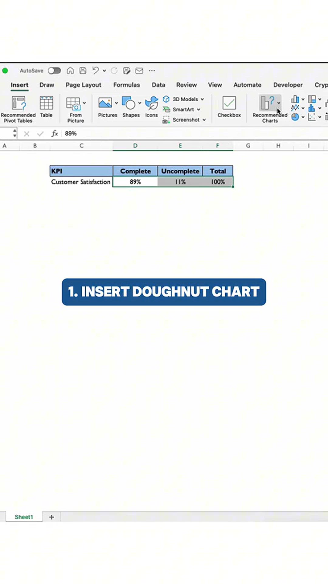 'Video thumbnail for Create a KPI chart in #Excel using these 6 easy steps'