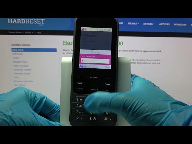 Video thumbnail for How to Record Sounds on NOKIA 6300 (2020) - Use Voice Recorder