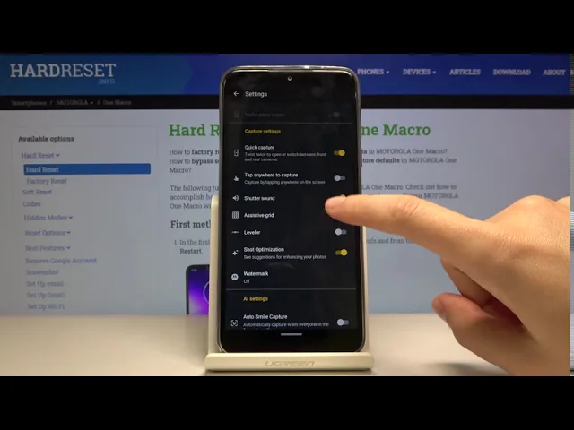 Video thumbnail for How to Enable Camera Gridlines on MOTOROLA One Macro?