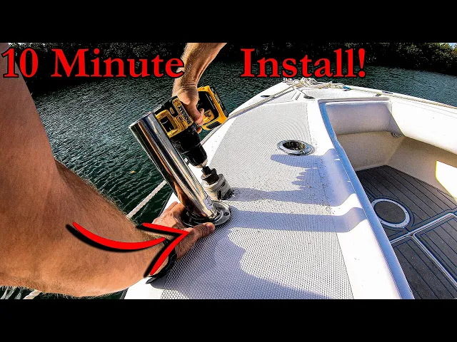 Video thumbnail for Easiest Boat ROD HOLDER Install Ever!! Learn This TRICK Now!!!