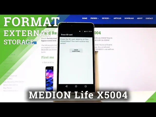 Video thumbnail for How to Restore SD Memory in MEDION Life X5004 - Format SD Card