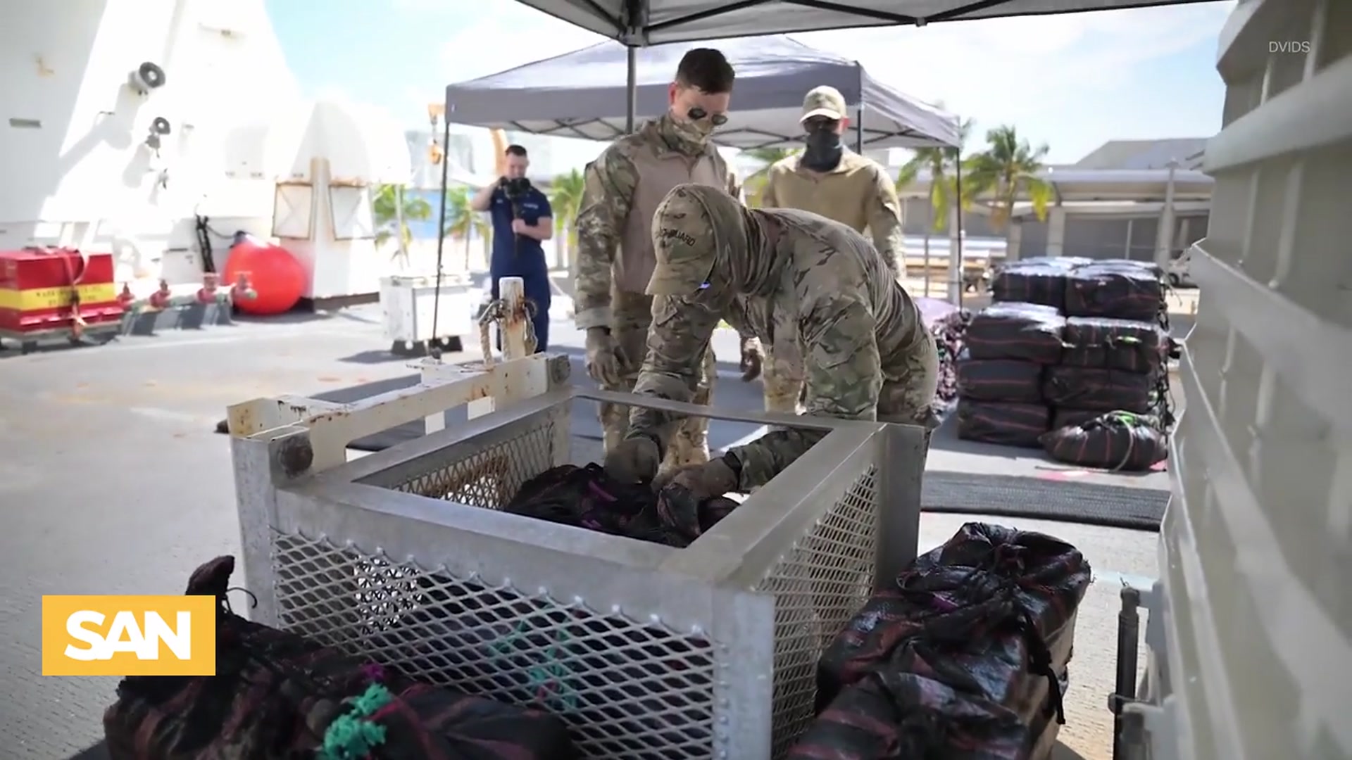 'Video thumbnail for US Coast Guard seizes record 76,140 lbs of drugs valued at $473 million'