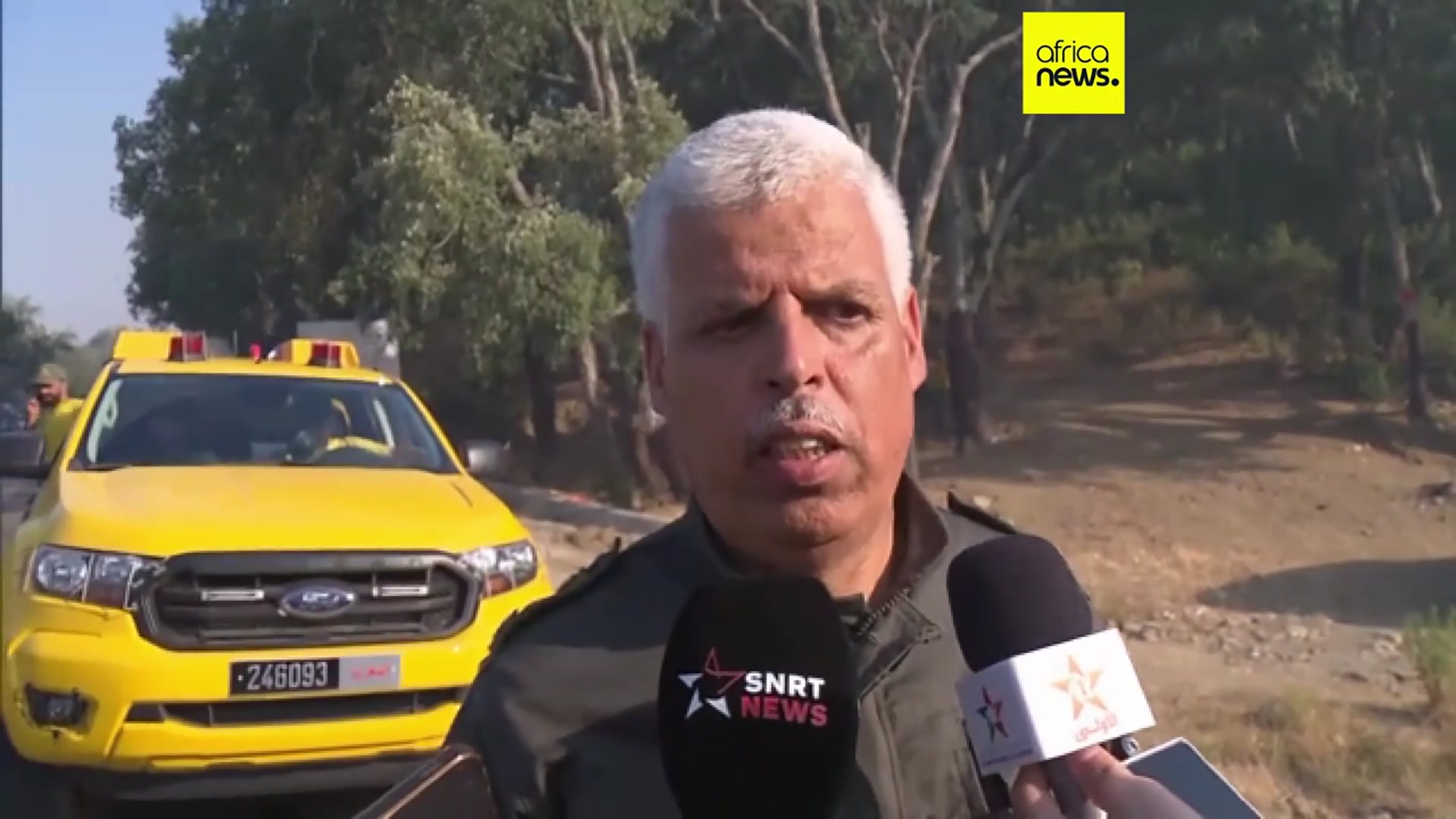 'Video thumbnail for Morocco battles fierce wildfire in Amelay forest'