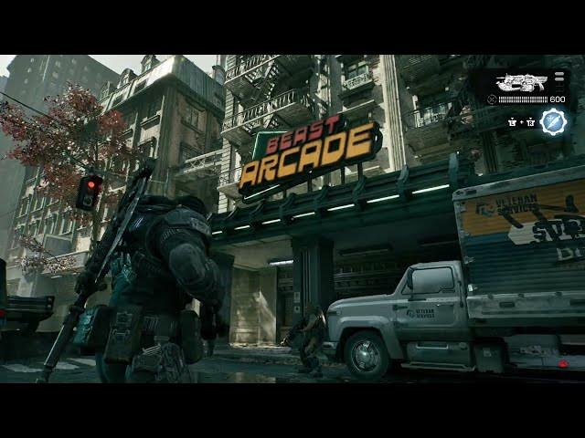 Video thumbnail for Gears of War: E-Day - Act 2 Chapter 2: Day 1 Downtown: Help Gears with Ambush: Boomers, Drones