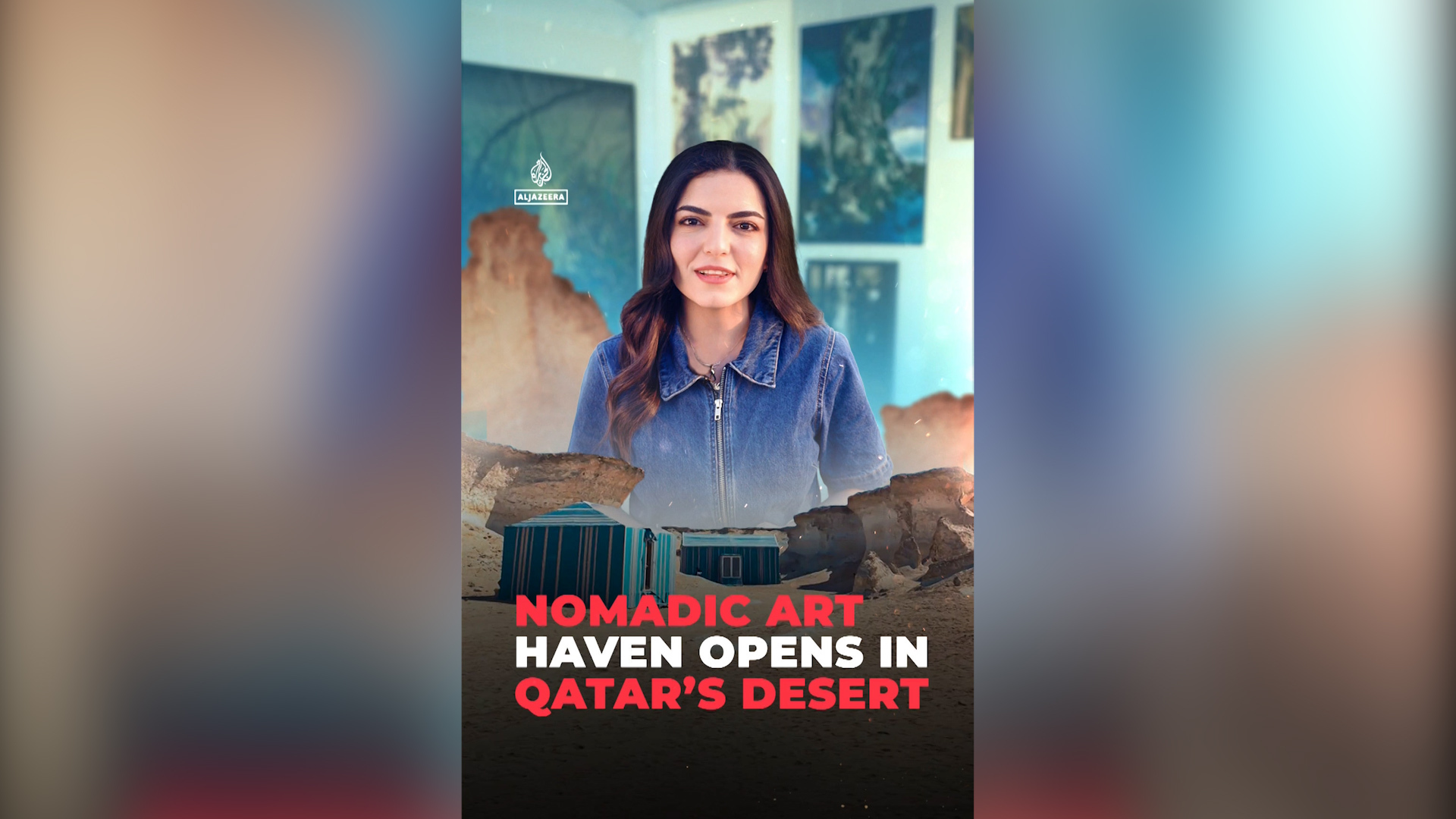 Video thumbnail for Nomadic art haven opens in Qatar’s desert