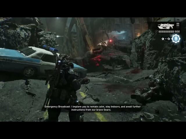 Video thumbnail for Gears of War: E-Day - Act 3 Ch 3: Chairman Tomas Dalyell Emergency Broadcast "New Enemy The Locust"