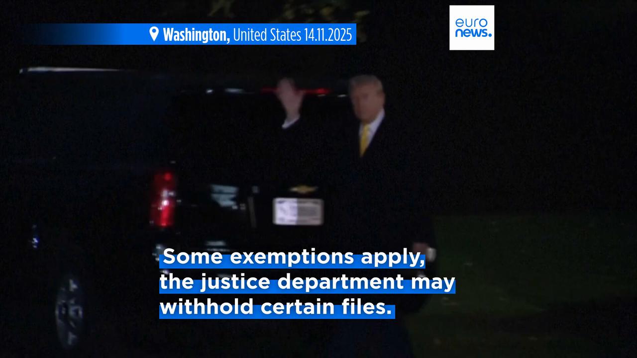 Video thumbnail for Trump signs bill approving release of Epstein files after facing mounting pressure