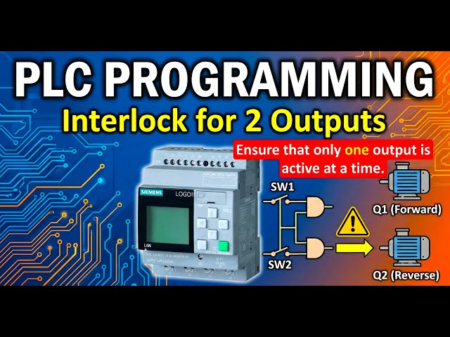 Video thumbnail for Siemens LOGO! Exercise: Interlock Logic for 2 Outputs (Q1 & Q2)