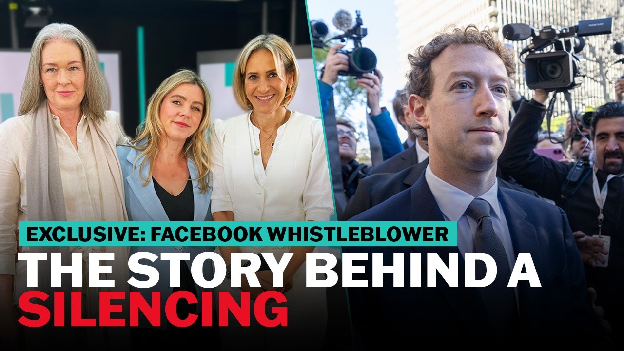 Video thumbnail for Exclusive: The whistleblower silenced by Facebook hits back | The News Agents